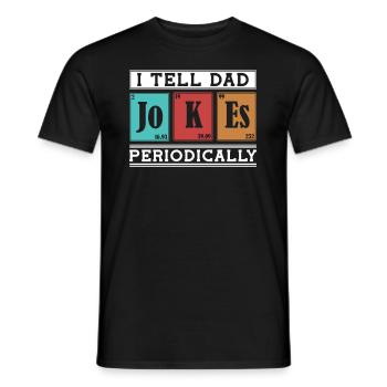 Je dis périodiquement aux JOKEs de papa - T-shirt homme - noir - Devant - AI Model Male 178 light (178cm)