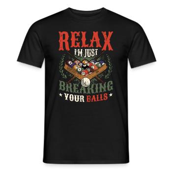 Billards Pool Players - Männer T-Shirt - Schwarz - Vorne - AI Model Male 178 light (178cm)