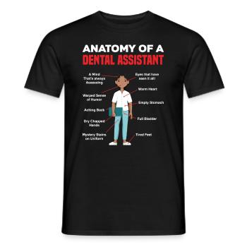Dentist Dental Assistant Dental Assistant Gift - Men's T-Shirt - black - Front - AI Model Male 178 light (178cm)