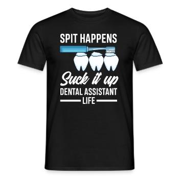 Dentist Dental Assistant Dental Assistant Gift - Men's T-Shirt - black - Front - AI Model Male 178 light (178cm)