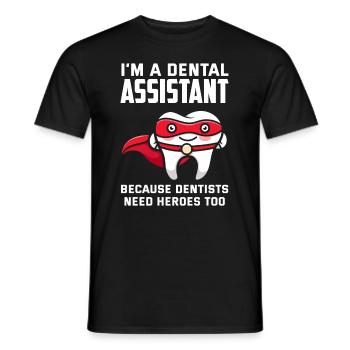 Dentist Dental Assistant Dental Assistant Gift - Men's T-Shirt - black - Front - AI Model Male 178 light (178cm)
