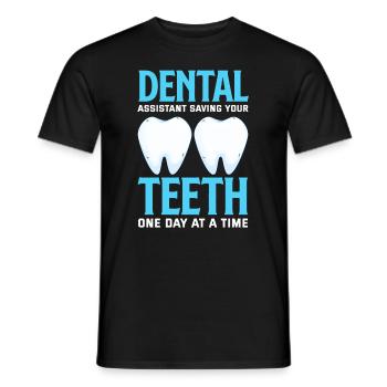 Dentist Dental Assistant Dental Assistant Gift - Men's T-Shirt - black - Front - AI Model Male 178 light (178cm)