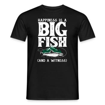 Fun Fishing Angler Fisherman Gift - Men's T-Shirt - black - Front - AI Model Male 178 light (178cm)