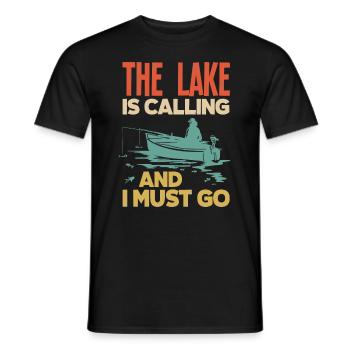 Fun Fishing Angler Fisherman Gift - Men's T-Shirt - black - Front - AI Model Male 178 light (178cm)