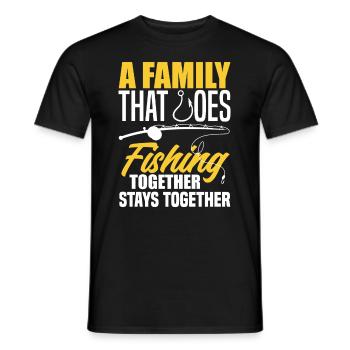 Fun Fishing Angler Fisherman Gift - Men's T-Shirt - black - Front - AI Model Male 178 light (178cm)