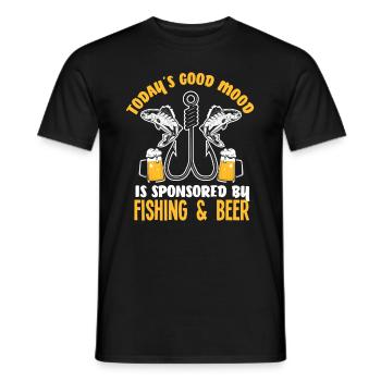 Lustiges Angeln Angler Fischer Geschenk - Männer T-Shirt - Schwarz - Vorne - AI Model Male 178 light (178cm)