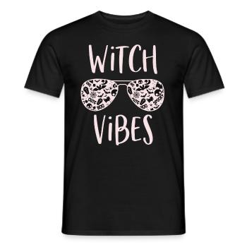 Witch Vibes Mignon Drôle Mystique Effrayant Halloween - T-shirt homme - noir - Devant - AI Model Male 178 light (178cm)