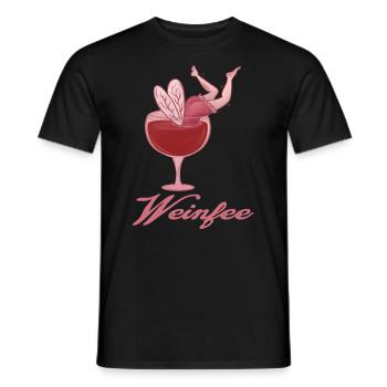 Weintrinker Weinfee Wein - Männer T-Shirt - Schwarz - Vorne - AI Model Male 178 light (178cm)