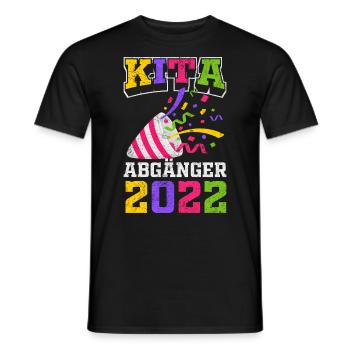 Einschulung | Kita Abgänger 2022 Geschenk - Männer T-Shirt - Schwarz - Vorne - AI Model Male 178 light (178cm)