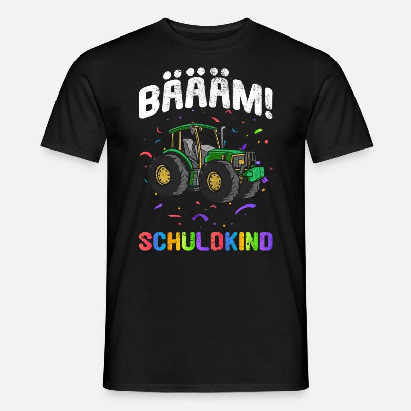 Einschulung | Bäääm! Schulkind - Männer T-Shirt - Schwarz