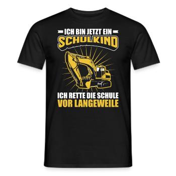 Einschulung Schulkind Schüler Jungen Geschenkidee - Männer T-Shirt - Schwarz - Vorne - AI Model Male 178 light (178cm)