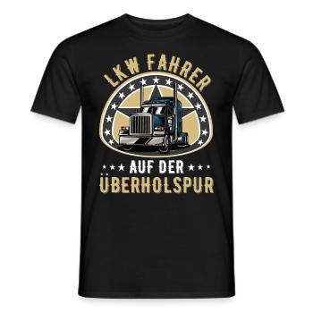 Lkw Trucker Truck Lkw-fahrer Fernfahrer lkw fahrer - Männer T-Shirt - Schwarz - Vorne - AI Model Male 178 light (178cm)