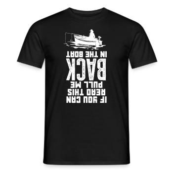 Fun Fishing Angler Fisherman Gift - Men's T-Shirt - black - Front - AI Model Male 178 light (178cm)