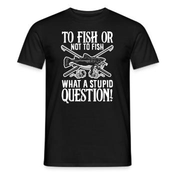 Lustiges Angeln Angler Fischer Geschenk - Männer T-Shirt - Schwarz - Vorne - AI Model Male 178 light (178cm)