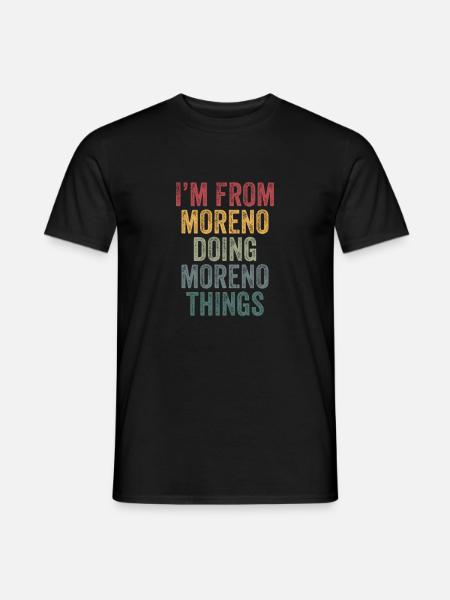 Moreno things city - Men's T-Shirt - black