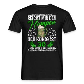 Reicht Mir Das Bier Ihr Narren - 30. Geburtstag - Männer T-Shirt - Schwarz - Vorne - AI Model Male 178 light (178cm)