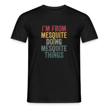 Mesquite things city - Männer T-Shirt - Schwarz - Vorne - AI Model Male 178 light (178cm)