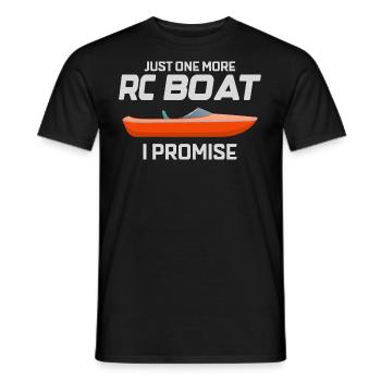 Rc Boat Racing Electric Powerboat Speedboat Race - Men's T-Shirt - black - Front - AI Model Male 178 light (178cm)