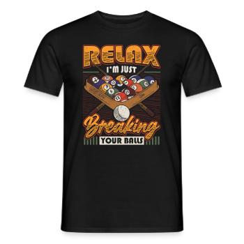 Billards Pool Players - Männer T-Shirt - Schwarz - Vorne - AI Model Male 178 light (178cm)