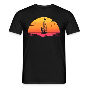 sunrise windsurf windsurfing - T-shirt homme - noir - Devant - AI Model Male 178 light (178cm)