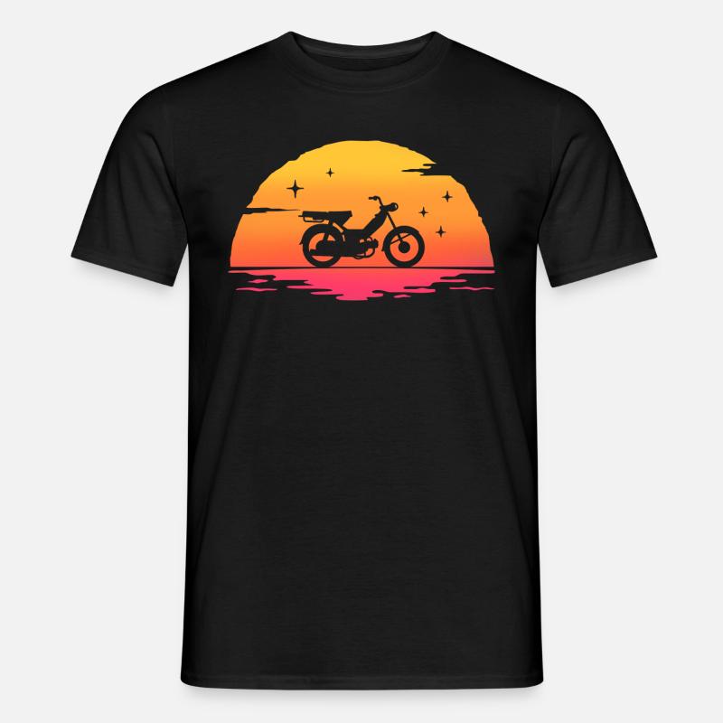 Sunrise Moped Moped - Männer T-Shirt - Schwarz