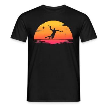 Sunrise Handball Handball - Männer T-Shirt - Schwarz - Vorne - AI Model Male 178 light (178cm)