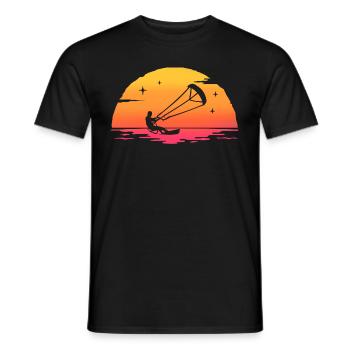 sunrise kitesurfing kitesurfeur - T-shirt homme - noir - Devant - AI Model Male 178 light (178cm)