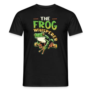The Frog Whisperer - Men's T-Shirt - black - Front - AI Model Male 178 light (178cm)