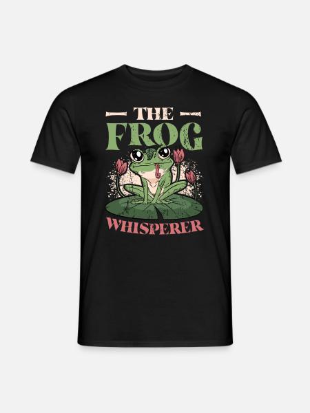 Der Froschflüsterer - Männer T-Shirt - Schwarz