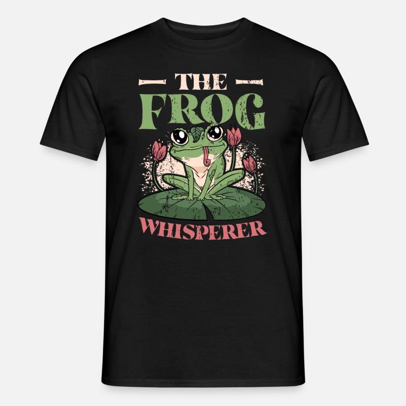 Der Froschflüsterer - Männer T-Shirt - Schwarz