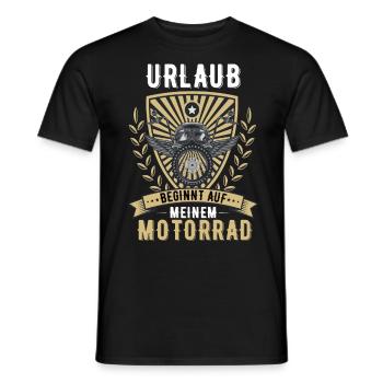 Motorrad Biker Motorradfahrer Chopper Rocker - Männer T-Shirt - Schwarz - Vorne - AI Model Male 178 light (178cm)