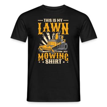 C’est ma tondeuse à gazon - T-shirt homme - noir - Devant - AI Model Male 178 light (178cm)