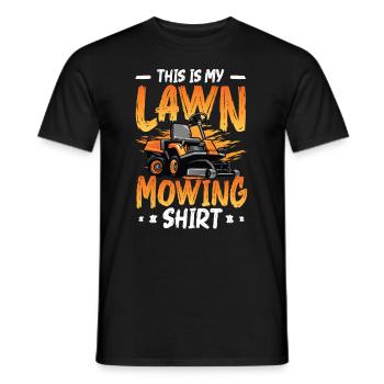 C’est ma tondeuse à gazon - T-shirt homme - noir - Devant - AI Model Male 178 light (178cm)