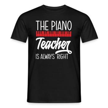 Lustiges Klavierspieler Klavier Piano Pianist - Männer T-Shirt - Schwarz - Vorne - AI Model Male 178 light (178cm)
