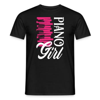 Lustiges Klavierspieler Klavier Piano Pianist - Männer T-Shirt - Schwarz - Vorne - AI Model Male 178 light (178cm)