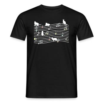 Lustiges Klavierspieler Klavier Piano Pianist - Männer T-Shirt - Schwarz - Vorne - AI Model Male 178 light (178cm)