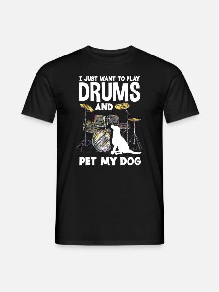 Drums Drummer Gift - Men's T-Shirt - black