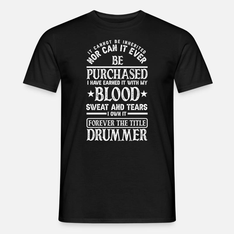 Drums Drummer Gift - Men's T-Shirt - black