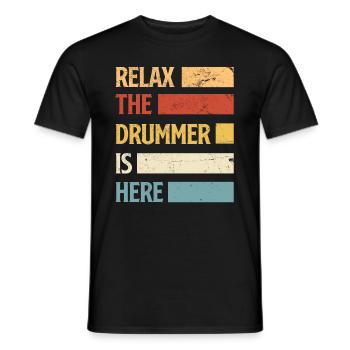 Cadeau de batteur de batterie - T-shirt homme - noir - Devant - AI Model Male 178 light (178cm)