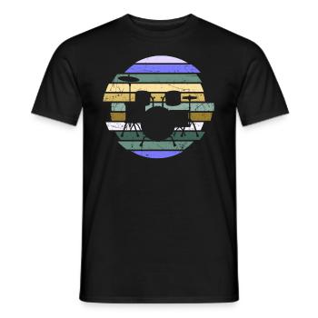 Cadeau de batteur de batterie - T-shirt homme - noir - Devant - AI Model Male 178 light (178cm)