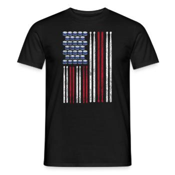 Cadeau de batteur de batterie - T-shirt homme - noir - Devant - AI Model Male 178 light (178cm)