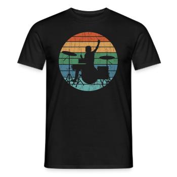 Cadeau de batteur de batterie - T-shirt homme - noir - Devant - AI Model Male 178 light (178cm)