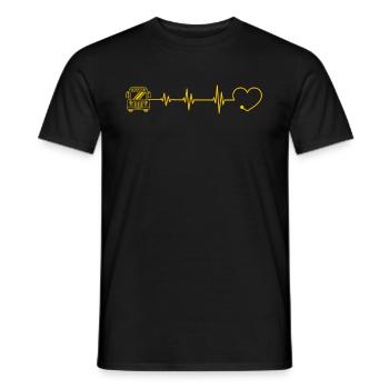 Funny school bus driver school bus bus driver - Men's T-Shirt - black - Front - AI Model Male 178 light (178cm)