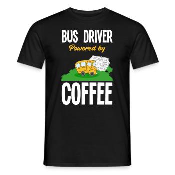 Funny school bus driver school bus bus driver - Men's T-Shirt - black - Front - AI Model Male 178 light (178cm)