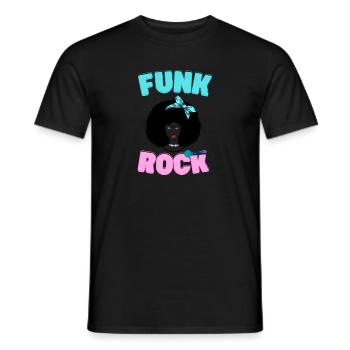 Funk Rock - T-shirt homme - noir - Devant - AI Model Male 178 light (178cm)