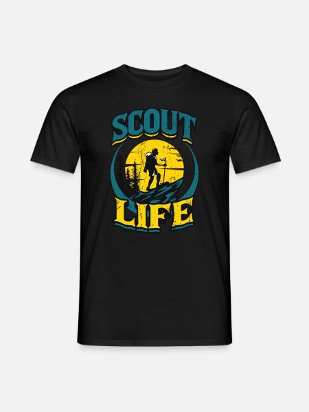 Scout Life Scout Camping Outdoor Scout - T-shirt homme - noir