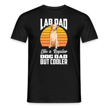 Labrador Dad Labrador Papa - Männer T-Shirt - Schwarz - Vorne - AI Model Male 178 light (178cm)