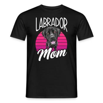 Labrador noir Labrador Mama - T-shirt homme - noir - Devant - AI Model Male 178 light (178cm)