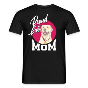 Fière Maman Labrador - T-shirt homme - noir - Devant - AI Model Male 178 light (178cm)