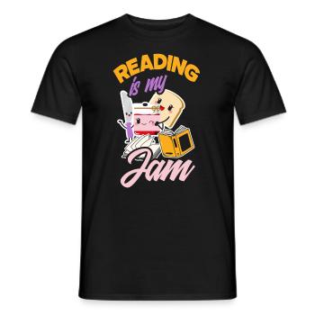 Bookworm Book Lover Librarian Gift - Men's T-Shirt - black - Front - AI Model Male 178 light (178cm)